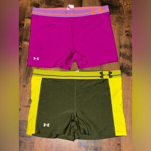 Under armor UA shorts exercise workout bike
